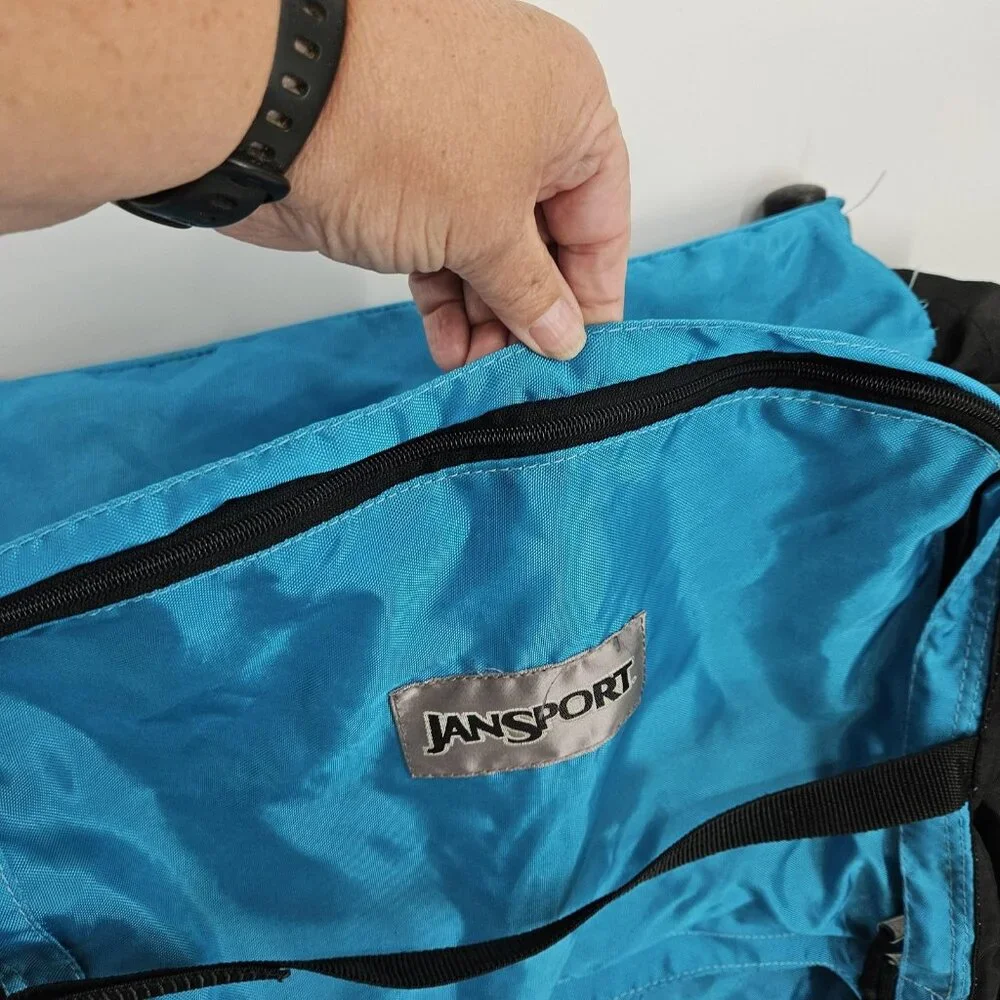 Vintage Jansport External Frame Backpack Hiking Camping Large Pack Tube Metal US
